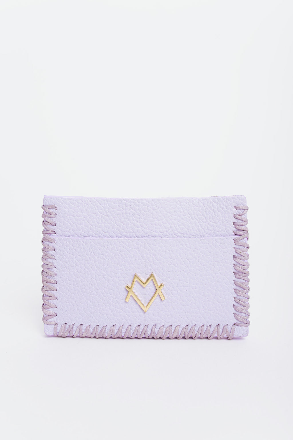 Card Holder in Lilac with gold logo