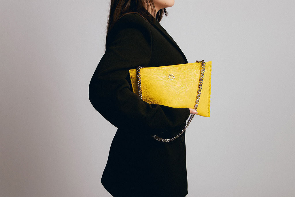 Tina in Yellow (silver chain)