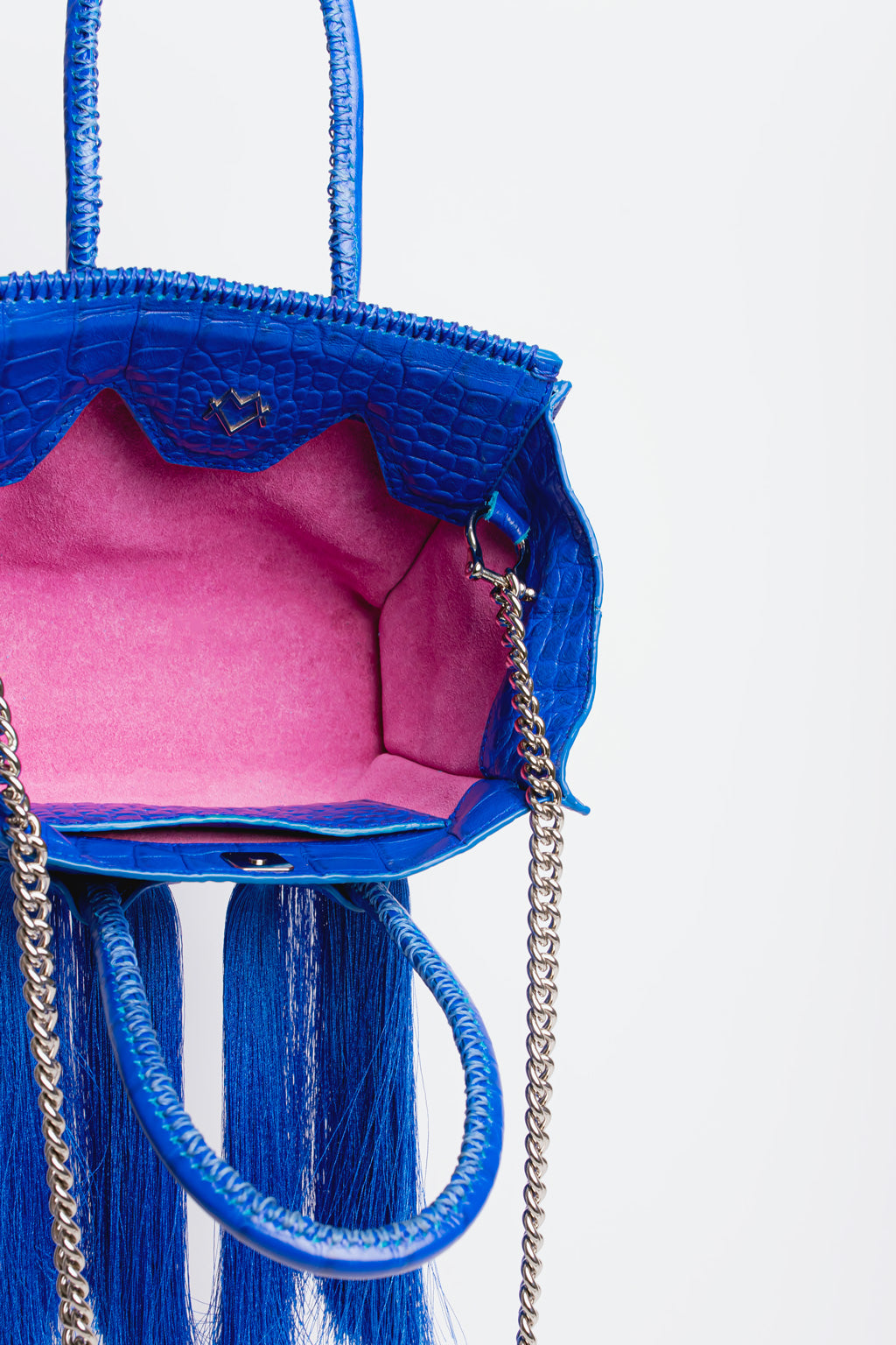 Valentina in Royal Blue (crocodile effect skin)