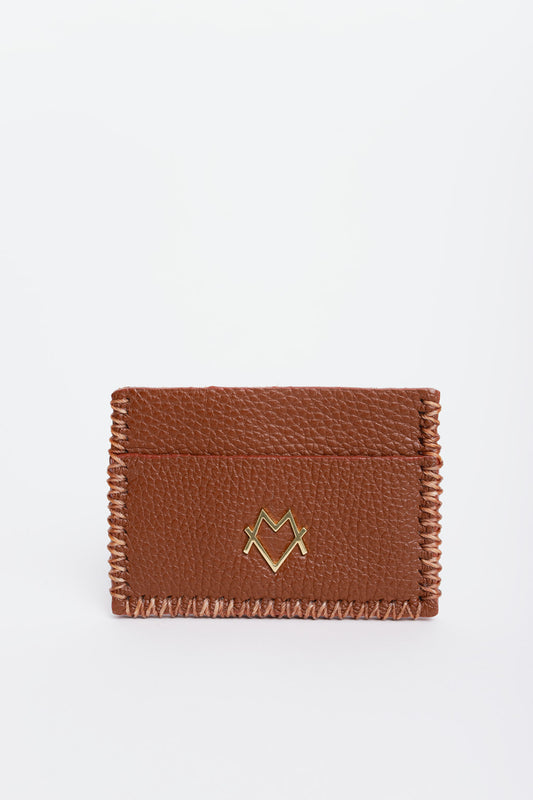 Card Holder in Brown Coffee