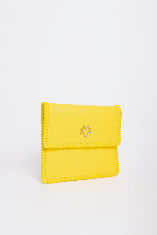 Mini Envelope wallet in yellow