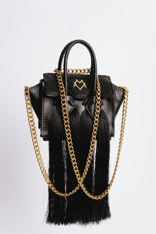 La bebe in Black with tassels