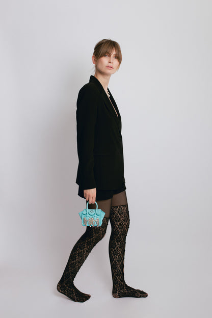 La bebe in Aqua with crystals