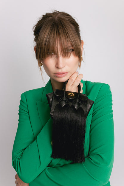La bebe in Black with tassels